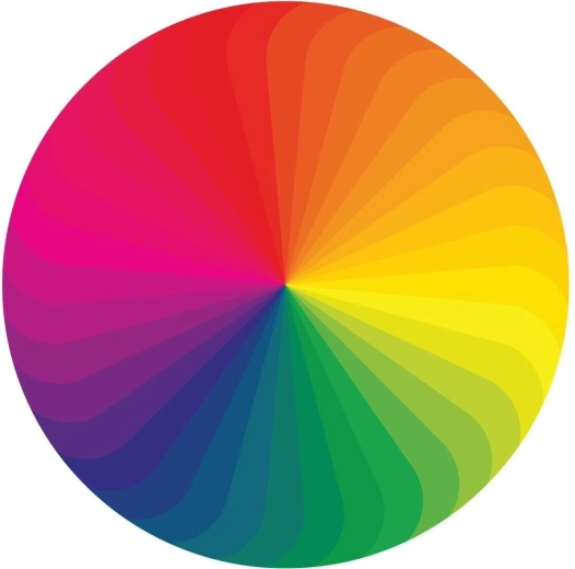 Puzzle rotunde Paleta de culori 570 piese