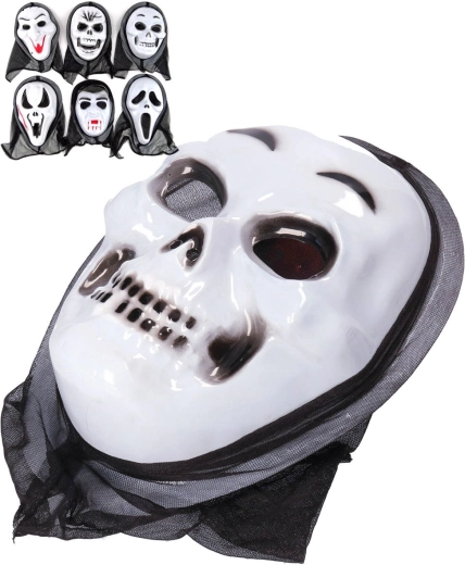 Mască de carnaval pentru Halloween fantomă cu glugă - 1 bucată
