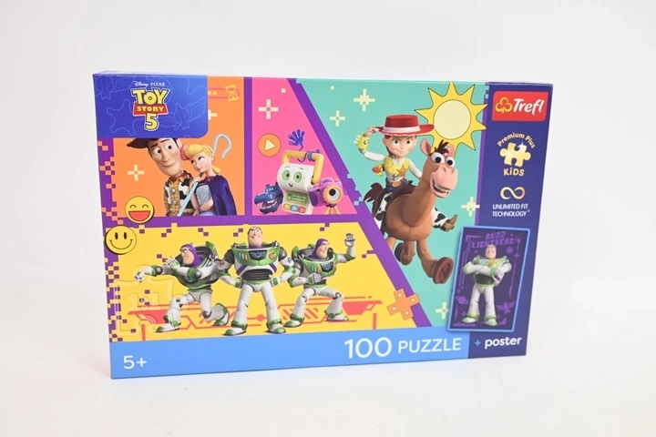 PremPlus Kids puzzle pentru copii 100 de piese – Jucării în acțiune