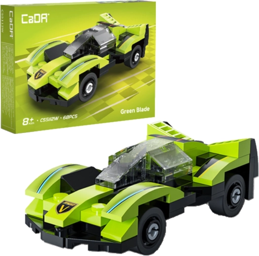 Set de construcție CaDA mașină de curse Green Blade (68 piese)
