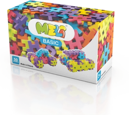 Set de construcție MELI Basic 50 piese