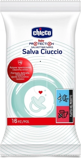 Chicco șervețele umede pentru suzete și accesorii pentru copii 16 buc