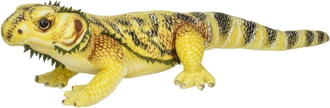 Șopârlă galbenă de pluș, 50 cm