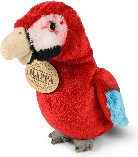 Papagal ara roșu de pluș Rappa, 15 cm, ECO-FRIENDLY