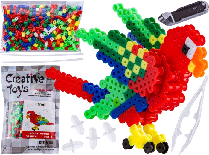 Mărgele de călcat 3D – papagal ara