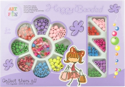 Mărgele din lemn pentru înșirat, pentru copii