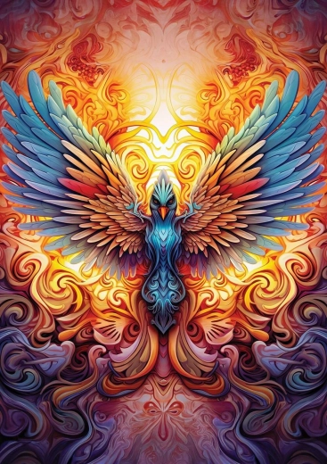 Puzzle Phoenix colorat 1000 piese ART PUZZLE