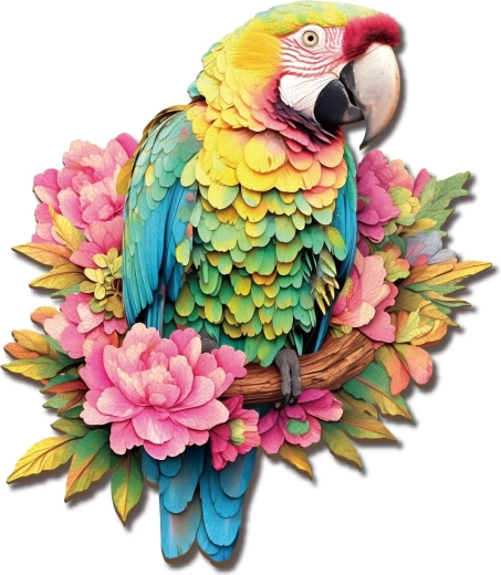 2Kids Toys puzzle din lemn Papagal
