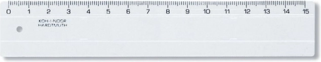 Riglă 15 cm transparentă KOH-I-NOOR