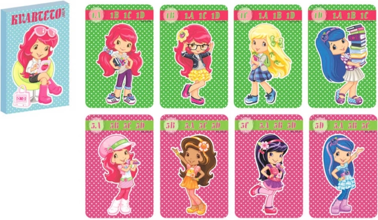 Joc de cărți cvartet Căpșunica Strawberry Shortcake