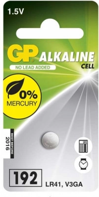 Baterie alcaline buton GP LR41 10 buc