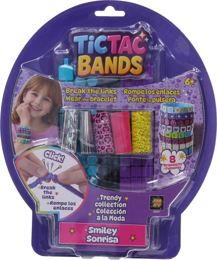 Tictac Bands set pentru confecționarea brățărilor cu smiley-uri - 8 buc.