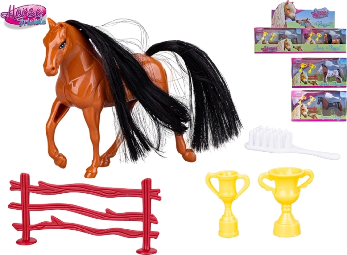 Horse Friends cal cu accesorii 9,5 cm