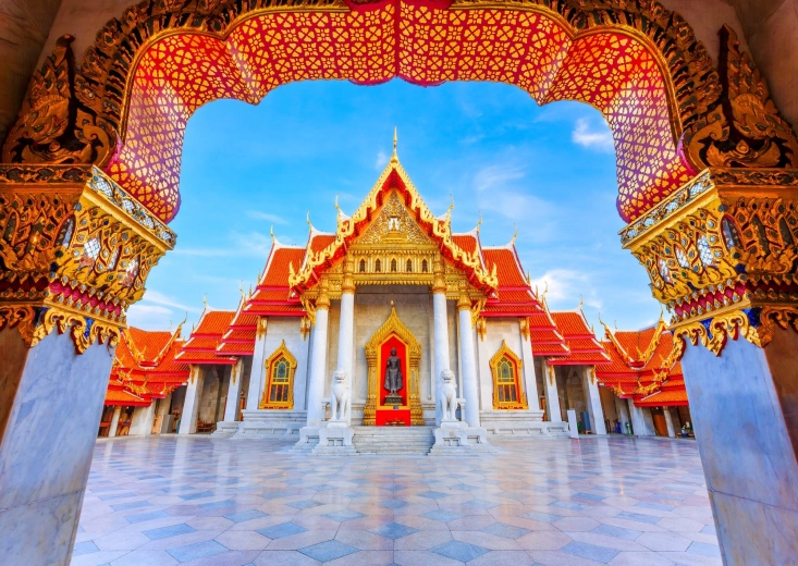 Puzzle Enjoy Templul de Marmură Bangkok 1000 de piese