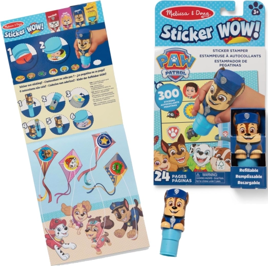 Melissa & Doug Sticker wow! Patrula cățeilor Chase ștampilă cu autocolante cu carte de activități - 1 bucată