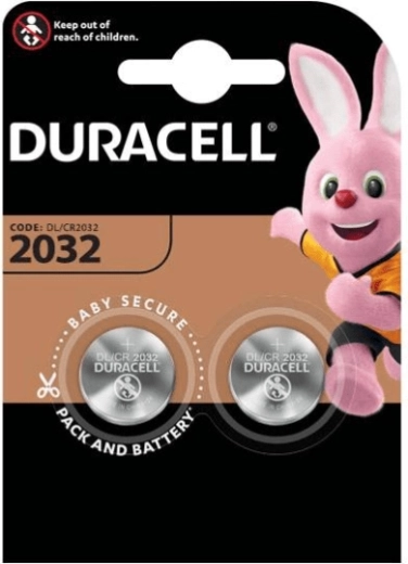 Baterie cu litiu tip monedă CR2032 DURACELL, 2 buc