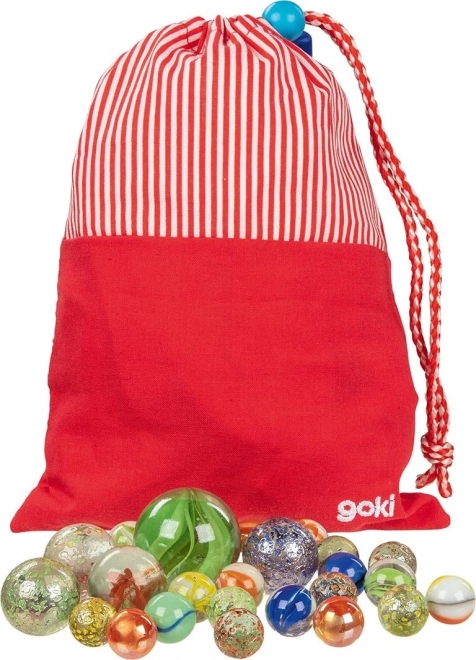 Goki săculeț cu bile de sticlă 50 buc