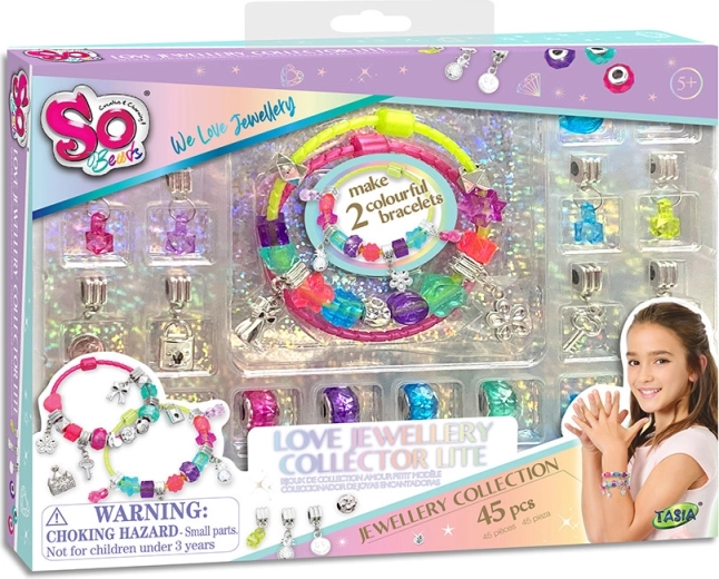 Tasia set pentru realizarea brățărilor iubirii 45 buc