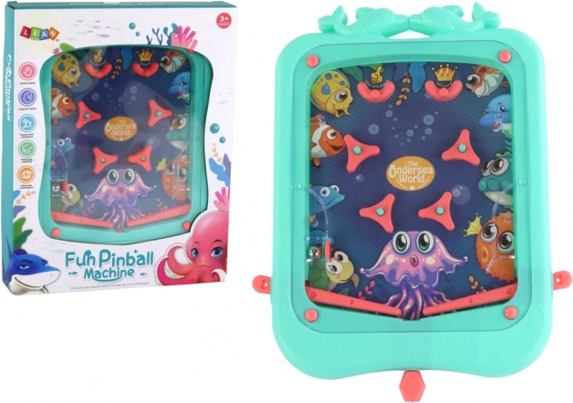 Joc de masă mini pinball cu bilă – verde