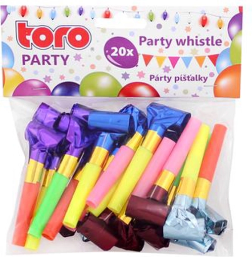 Fluiere party cu hârtie extensibilă 20 buc