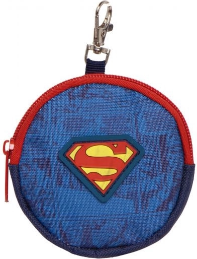 Portmoneu rotund pentru monede Superman 9 × 9 × 2 cm