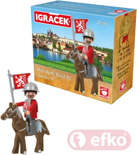 Efko Igráček Carol al IV-lea Praga set cu cal și accesorii - 1 bucată