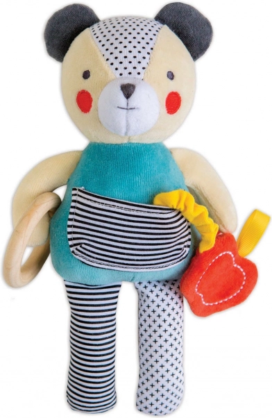 Petit Collage ursuleț cu inel pentru dinți din bumbac organic