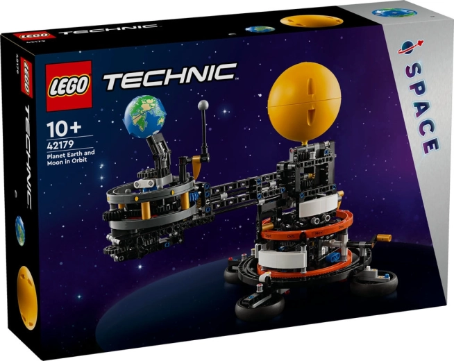 Lego Technic planeta Pământ și Luna pe orbită
