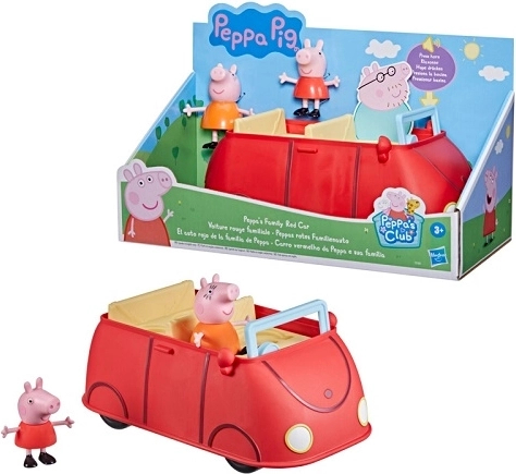 Mașină de familie Peppa Pig cu figurine