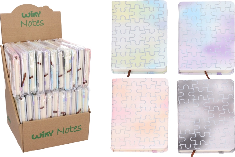 Carnet dictando cu elastic 14 × 8,6 cm, 80 de pagini, color