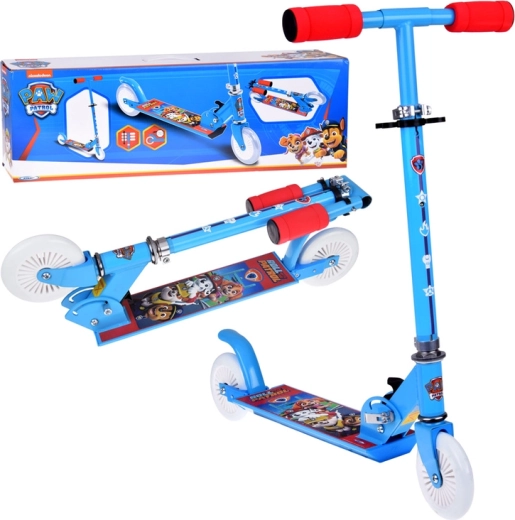 Trotinetă pliabilă pentru copii Paw Patrol, albastră