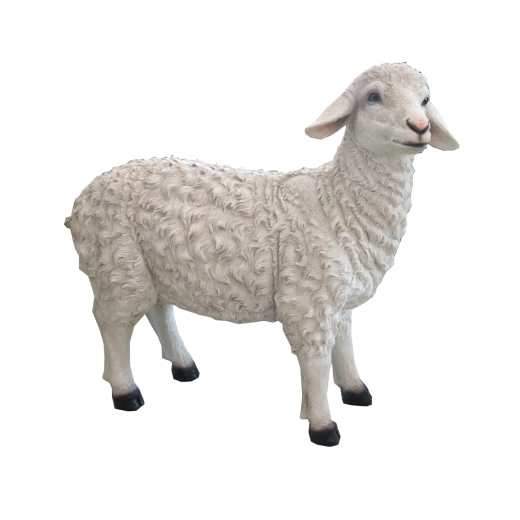 Figurină decorativă de Crăciun oaie - 1 bucată