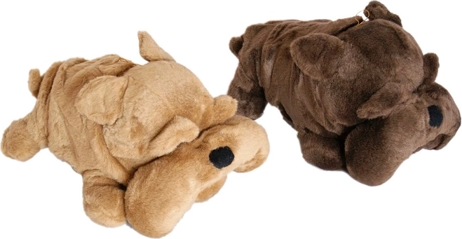 Câine de pluș culcat 25 cm