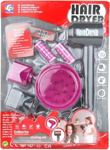 Set de coafură pe baterii pentru micile domnișoare