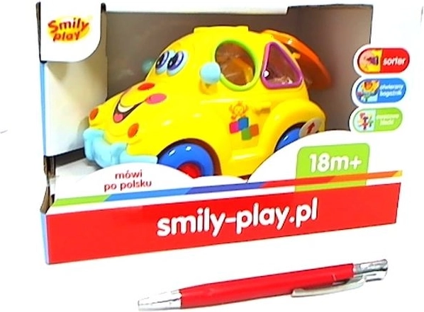 Mașinuță distractivă SmilyPlay cu lumină și muzică