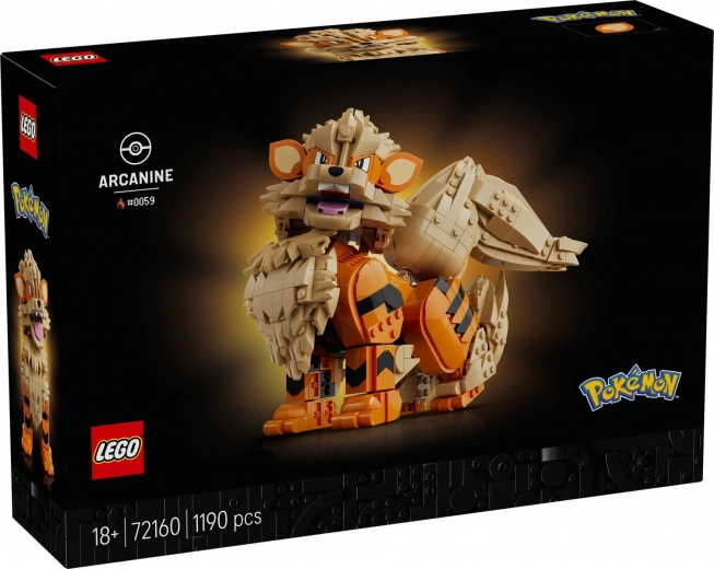 Set de construcție LEGO Pokémon Arcanine pentru adulți