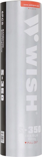 Mingi de badminton din PVC WISH S-350, 6 buc.