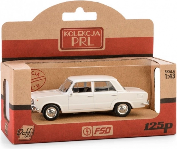 Model auto PRL FIAT 125p alb 1:43
