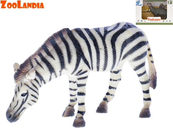 Zoolandia figurină animale – zebră sau hipopotam (9,5–12 cm)