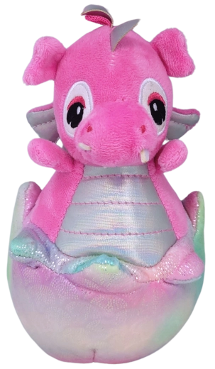 Dragon de pluș în ou 20 cm