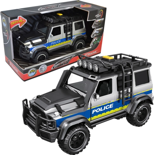 Mașină de poliție off-road 1:14 City Service Car cu lumini și sunete