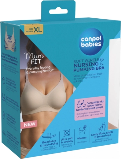 Canpol babies MumFIT sutien de alăptare și pentru pomparea laptelui XL