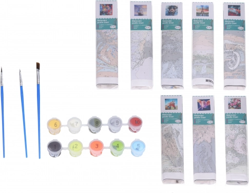 Set creativ pictură după numere - mix 30x40 cm