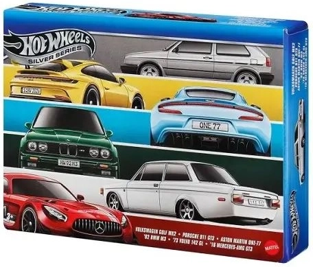 Hot Wheels Silver Series Euro Style – set de mașinuțe - 6 bucăți