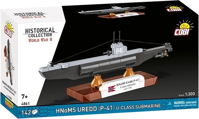 COBI Historical Collection WWII submarinul HNoMS Uredd (P-41) clasa U la scara 1:300