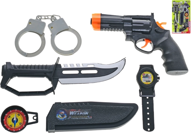 Set SWAT cu pistol și accesorii pentru copii