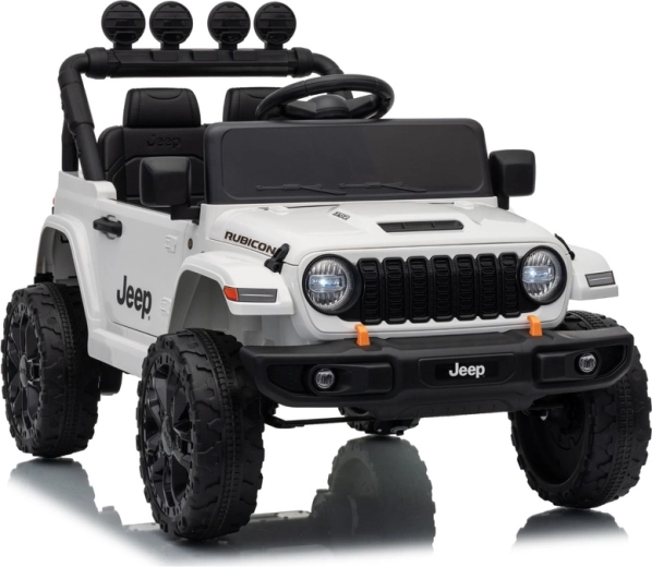 Mașinuță electrică pentru copii Jeep Rubicon 24 V albă