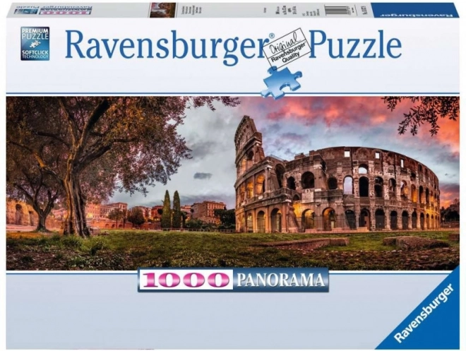 Puzzle panoramic Ravensburger 1000 piese - Colosseum la apus
