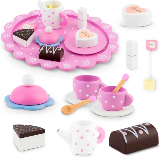 Set de ceai din lemn pentru copii Ricokids