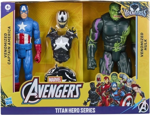 Figurină de acțiune Marvel Avengers Titan Căpitanul America sau Hulk - 1 bucată